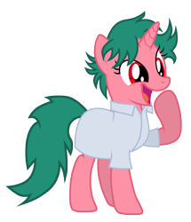 Size: 4719x5492 | Tagged: safe, alternate version, artist:aborrozakale, oc, oc:fancy nuclei, pony, unicorn, absurd resolution, clothes, female, lab coat, mare, simple background, solo, transparent background