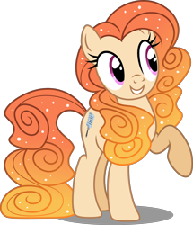 Size: 1920x2232 | Tagged: safe, artist:decprincess, oc, oc only, earth pony, pony, female, high res, long mane, long tail, mare, raised leg, simple background, smiling, solo, transparent background