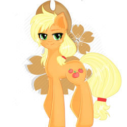 Size: 1185x1185 | Tagged: safe, artist:surpriselife, derpibooru import, applejack, earth pony, pony, simple background, solo, white background