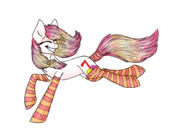 Size: 2048x1536 | Tagged: safe, artist:melonseed11, oc, oc:lemonade paradise, earth pony, pony, clothes, female, mare, simple background, socks, solo, striped socks, transparent background