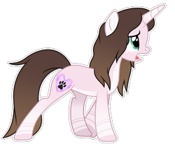 Size: 935x855 | Tagged: safe, artist:cindydreamlight, oc, oc:cindy, pony, unicorn, bow, female, mare, simple background, solo, tail bow, transparent background, white outline