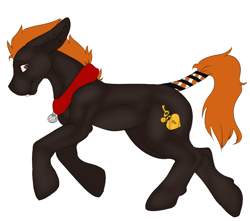 Size: 1000x885 | Tagged: safe, artist:-censored-, oc, oc only, donkey, collar, donkey oc, male, simple background, solo, tail wrap, white background