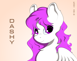 Size: 4954x3989 | Tagged: safe, artist:kody-arts, oc, oc only, oc:dashy21, pony, bust, gradient background, solo