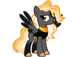 Size: 4500x3375 | Tagged: safe, artist:avatarmicheru, oc, oc:sundrop dew, pegasus, pony, eyepatch, female, mare, simple background, solo, transparent background