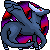 Size: 50x50 | Tagged: safe, alternate version, artist:chili19, oc, oc only, oc:chili, donkey, crossover, female, pixel art, pokémon, shadow lugia, simple background, solo, species swap, transparent background, wings