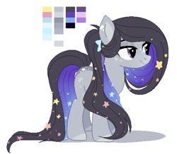 Size: 474x413 | Tagged: safe, artist:nika-rain, oc, oc only, oc:alta, earth pony, pony, cute, female, reference, reference sheet, solo, stars