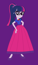 Size: 390x658 | Tagged: safe, artist:starman1999, sci-twi, twilight sparkle, equestria girls, clothes, long skirt, skirt, solo