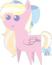 Size: 4617x5740 | Tagged: safe, artist:cosmiceclipsed, oc, oc only, oc:bay breeze, pegasus, pony, bow, cutie mark, female, mare, pointy ponies, simple background, solo, transparent background