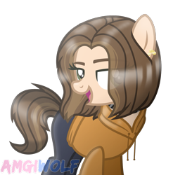 Size: 1071x1089 | Tagged: safe, artist:amgiwolf, oc, oc:ksenia, earth pony, pony, clothes, female, hoodie, mare, pants, simple background, solo, transparent background