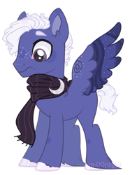 Size: 1280x1723 | Tagged: safe, artist:m-00nlight, oc, oc:moonlight, pegasus, pony, clothes, female, male, mare, rule 63, scarf, simple background, solo, stallion, transparent background