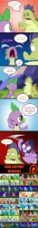 Size: 1654x9827 | Tagged: safe, artist:doublewbrothers, sludge (g4), spike, twilight sparkle, twilight sparkle (alicorn), oc, alicorn, dragon, pony, father knows beast, comic, crying, cute, good end, grin, imminent death, male, scythe, smiling, spikabetes, tears of joy, this will end in death, this will end well, twilight snapple, weapon