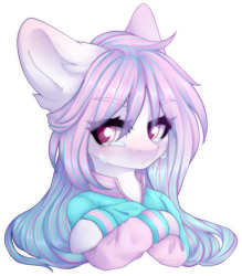 Size: 1015x1159 | Tagged: safe, artist:dusty-onyx, oc, oc:riku, earth pony, semi-anthro, clothes, female, mare, simple background, solo, teary eyes, transparent background