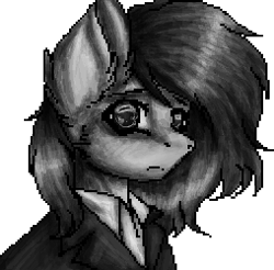 Size: 254x250 | Tagged: safe, artist:uglypartyhat, oc, oc only, oc:connor, earth pony, pony, bust, clothes, necktie, photo, portrait, simple background, suit, traditional art, transparent background