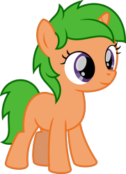 Size: 1854x2556 | Tagged: safe, artist:peternators, oc, oc only, pony, unicorn, female, filly, offspring, parent:oc:heroic armour, parent:oc:lime dream, parents:oc x oc, simple background, smiling, solo, transparent background