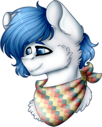 Size: 960x1198 | Tagged: safe, artist:uglypartyhat, oc, oc only, pony, bust, neckerchief, portrait, simple background, solo, transparent background