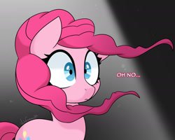 Size: 1999x1596 | Tagged: safe, artist:vale-bandicoot96, pinkie pie, earth pony, pony, party of one, deflating, female, mare, sad, scene interpretation, solo