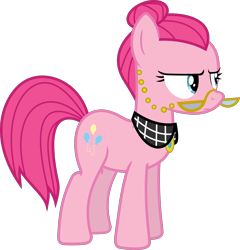 Size: 3846x4000 | Tagged: safe, artist:slb94, artist:timelordomega, cloudy quartz, pinkie pie, earth pony, pony, palette swap, recolor, simple background, transparent background, vector