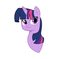 Size: 1200x1200 | Tagged: safe, artist:hogg_draws, twilight sparkle, pony, bust, cute, female, mare, portrait, simple background, solo, twiabetes, white background