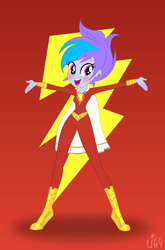 Size: 552x838 | Tagged: safe, artist:lumi-infinite64, oc, equestria girls, crossover, shazam