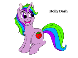 Size: 1024x768 | Tagged: safe, holly dash, unicorn, disney style, female, mare