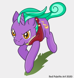 Size: 1200x1248 | Tagged: safe, artist:redpalette, firelight, pony, unicorn, clothes, cute, male, purple, running, stallion