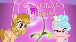 Size: 1280x720 | Tagged: safe, cozy glow, oc, pegasus, pony, headcanon, youtube link