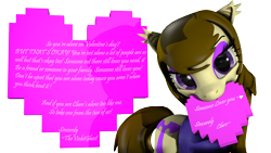 Size: 4000x2250 | Tagged: safe, artist:thevioletghost, oc, oc only, pony, hearts and hooves day, holiday, love, simple background, solo, transparent background, valentine, valentine's day