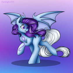 Size: 3500x3500 | Tagged: safe, artist:darklight1315, oc, bat pony, pony, gradient background, solo