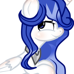 Size: 3000x3000 | Tagged: safe, artist:applerougi, oc, oc:princess silverlay, alicorn, pony, bust, female, mare, portrait, simple background, solo, white background