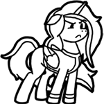 Size: 150x150 | Tagged: safe, artist:crazyperson, pony, fallout equestria, fallout equestria: commonwealth, fallout equestria: commonwealth - fog harbour, fanfic art