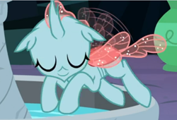 Size: 532x362 | Tagged: safe, screencap, ocellus, uprooted, cropped, cute, diaocelles, eyes closed, flying, smiling, solo