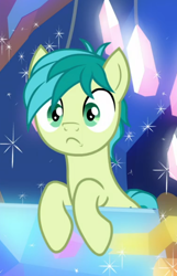 Size: 494x769 | Tagged: safe, screencap, sandbar, earth pony, pony, uprooted, cropped, male, solo, surprised, teenager, wide eyes