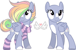 Size: 1100x727 | Tagged: safe, artist:fluffy-pastel, oc, oc only, oc:feather flight (ice1517), pegasus, pony, clothes, coat markings, female, hair over one eye, mare, multicolored hair, rainbow hair, scarf, simple background, socks, solo, striped socks, transparent background