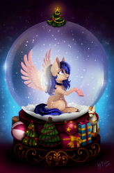 Size: 1280x1950 | Tagged: safe, artist:das_leben, oc, pegasus, pony, snow globe, solo