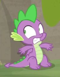 Size: 371x473 | Tagged: safe, screencap, spike, dragon, the point of no return, claws, cropped, male, tail, toes, winged spike