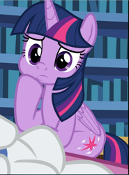 Size: 697x941 | Tagged: safe, derpibooru import, screencap, rarity, twilight sparkle, twilight sparkle (alicorn), alicorn, pony, unicorn, dragon dropped, cheek squish, cropped, cute, cutie mark, female, hoof on cheek, hoof on chin, mare, offscreen character, raised hoof, sitting, solo, solo focus, squishy cheeks, twiabetes, wings