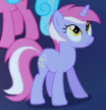 Size: 118x122 | Tagged: safe, screencap, earth pony, pony, unicorn, do princesses dream of magic sheep, cropped, female, lavender melody, mare, nachtmusik, picture for breezies, solo focus