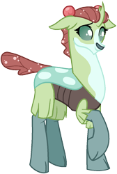 Size: 751x1119 | Tagged: safe, artist:eonionic, oc, oc only, oc:maxillea, hybrid, interspecies offspring, magical lesbian spawn, nonbinary, offspring, parent:ocellus, parent:yona, parents:yonellus, simple background, solo, transparent background, yakling