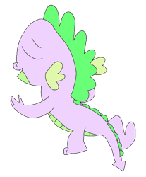 Size: 750x904 | Tagged: safe, alternate version, artist:undeadponysoldier, spike, dragon, male, out of context, simple background, solo, transparent background, vector, wat