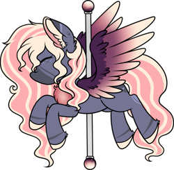 Size: 903x885 | Tagged: safe, artist:sweethearttarot, oc, pegasus, pony, carousel, simple background, solo, transparent background