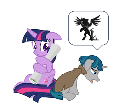 Size: 832x760 | Tagged: safe, edit, editor:proto29, pony of shadows, stygian, twilight sparkle, twilight sparkle (alicorn), alicorn, pony, unicorn, shadow play, the washouts (episode), duo, female, male, shipping, simple background, stallion, straight, twigian, twiligian, white background