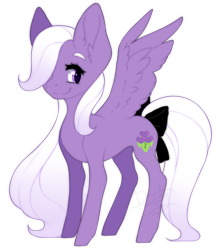 Size: 1191x1351 | Tagged: safe, artist:dusty-onyx, oc, oc:yoko, pegasus, pony, bow, female, mare, simple background, solo, tail bow, transparent background