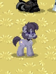 Size: 240x320 | Tagged: safe, oc, oc only, oc:umbra, earth pony, pony, goth, goth pony, pony town, ponysona