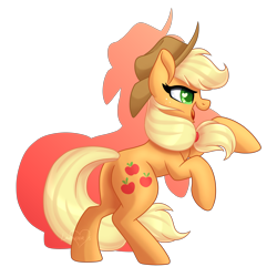 Size: 5000x5000 | Tagged: safe, artist:lavenderheartsmlp, derpibooru import, applejack, earth pony, pony, colored pupils, cute, heart eyes, jackabetes, open mouth, profile, rearing, shadow, signature, simple background, solo, transparent background, wingding eyes