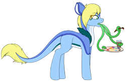 Size: 2401x1547 | Tagged: safe, artist:mynder, oc, oc only, oc:art's desire, monster pony, original species, tatzlpony, simple background, species swap, transparent background