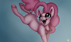 Size: 3400x2000 | Tagged: safe, artist:pegasister223, derpibooru import, pinkie pie, earth pony, pony, missing cutie mark, solo