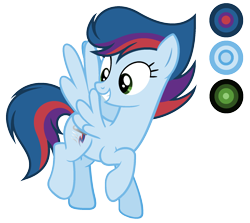 Size: 1844x1644 | Tagged: safe, artist:diamond-chiva, oc, oc only, oc:prismatic bolt, pegasus, pony, female, mare, offspring, parent:rainbow dash, parent:soarin', parents:soarindash, reference sheet, simple background, solo, transparent background