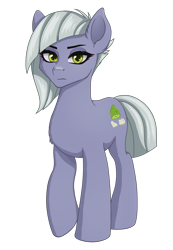 Size: 1108x1600 | Tagged: safe, artist:nathayro37, limestone pie, earth pony, pony, female, lidded eyes, looking at you, mare, simple background, solo, transparent background