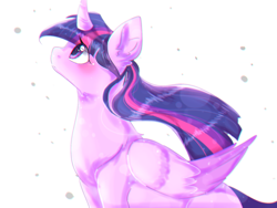 Size: 1600x1200 | Tagged: safe, artist:dddreamdraw, twilight sparkle, twilight sparkle (alicorn), alicorn, pony, female, looking up, mare, solo