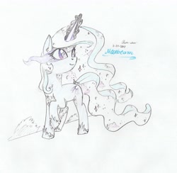 Size: 4085x3981 | Tagged: safe, artist:foxtrot3, oc, oc only, pony, unicorn, glowing horn, horn, night, solo